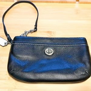 Coach Wristlet - Black Leather